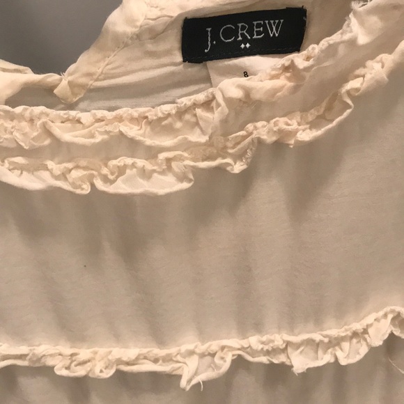 J Crew Cream colored Cotton/Silk women’s dress - Picture 2 of 6